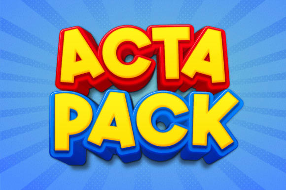 Acta Pack: A Playful Display Typeface for Bold Branding