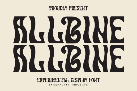 Allbine: The Creative Display Font for Bold Brand Identity