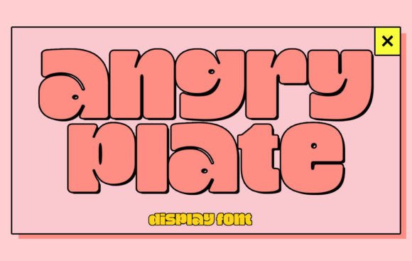 Angry Plate: The Display Font That Elevates Digital Branding