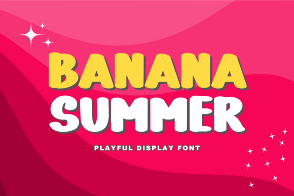 Banana Summer: A Playful Display Font for Retro Brand Identity