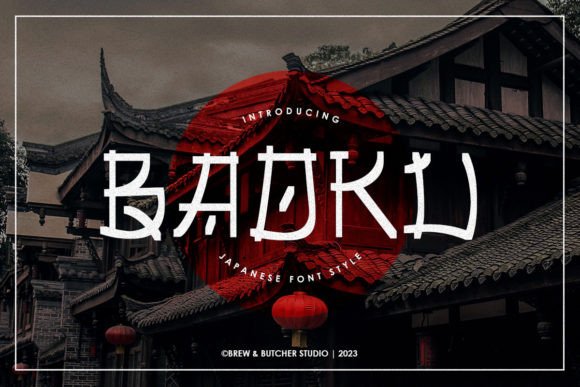 Baoku: The Japanese-Inspired Display Font for Handmade Shop Labels
