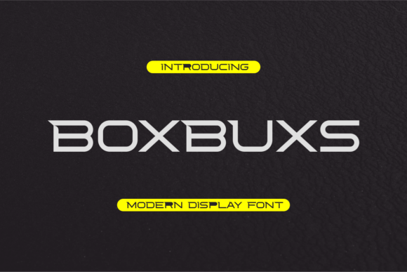 Boxbuxs: The Perfect Display Font for Handmade Product Labels