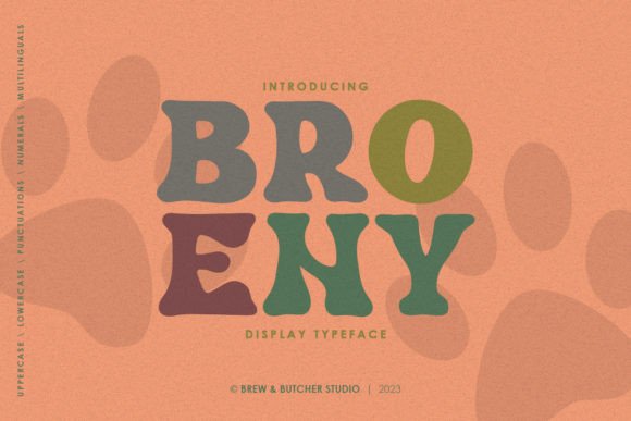 Broeny: The Abstract Bubble Typeface That Elevates Small Business Branding