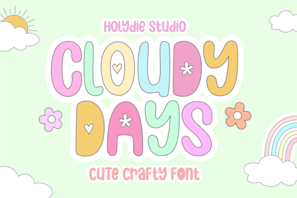 Cloudy Days: A Playful Display Font for Modern Web Design