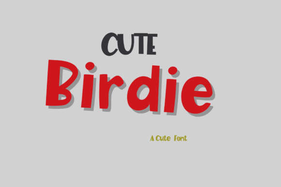 Cute Birdie: The Perfect Handwritten Display Font for Crafters