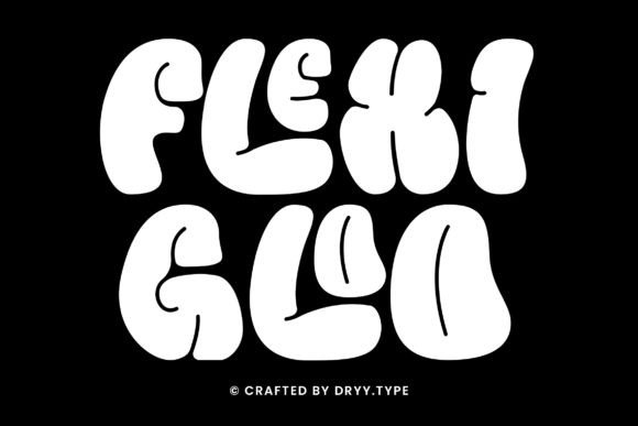 Flexi Gloo: A Bubble Graffiti Typeface for Bold Branding