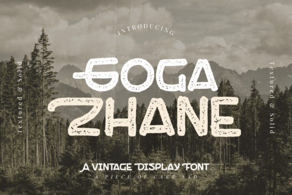 Goga Zhane: The Vintage Display Typeface for Editorial Excellence