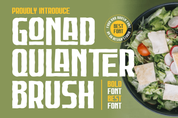 Gonad Qulanter Brush: The Bold Display Font for High-Impact Campaigns