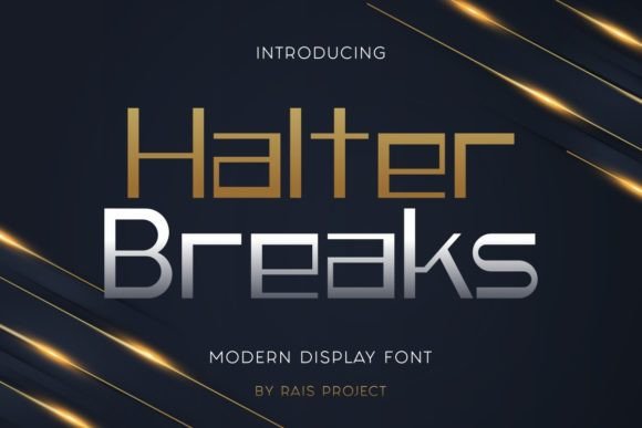 Halter Breaks: The Bold Typeface That Transforms Campaign Visuals