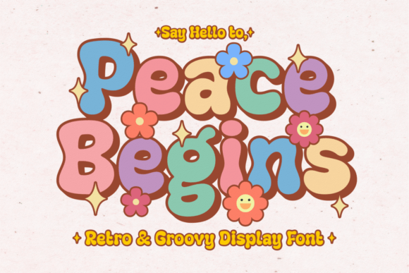 Peace Begins: The Retro Typeface That Transforms Your Brand