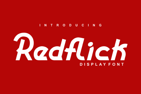 Redflick: A Playful Display Typeface for Modern Web Design