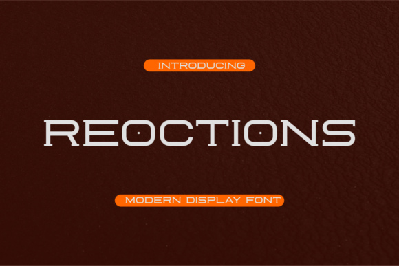 Reoctions: A Whimsical Display Typeface for Bold Branding
