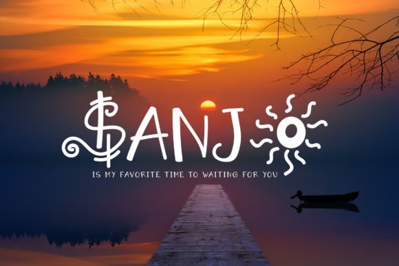 Sanjo Display Font: The Handmade Touch for Your Craft Shop