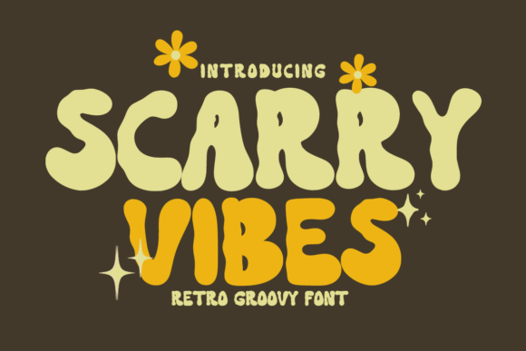 Scarry Vibes: A Modern Display Font for Quirky Branding