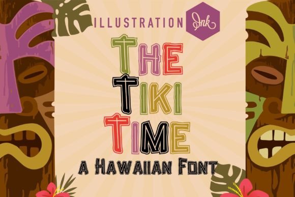The Tiki Time: A Vibrant Display Typeface for Tropical Brand Vibes